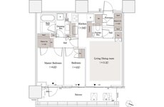 パークタワー品川天王洲 間取り 61-Jeタイプ