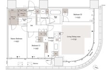 パークタワー品川天王洲 間取り 90-Aneタイプ