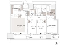 パークタワー品川天王洲 間取り 81-PEsタイプ＜33・34F＞