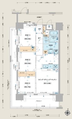 ルグラン別府The Central Luxe 間取り A type