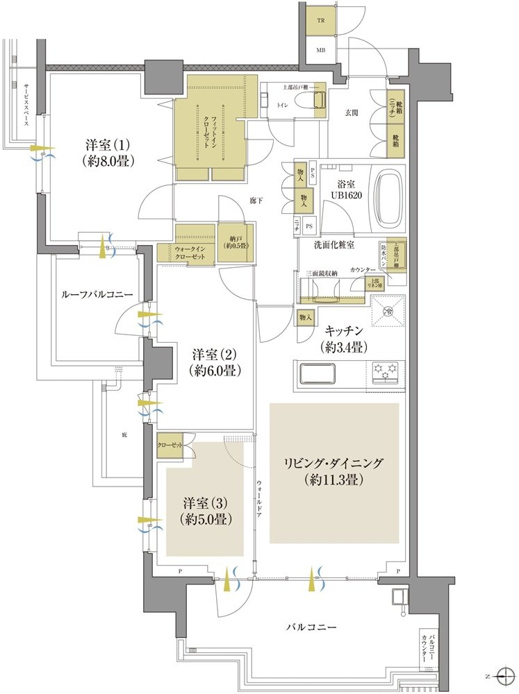 プラウド府中晴見町 間取り Ar type