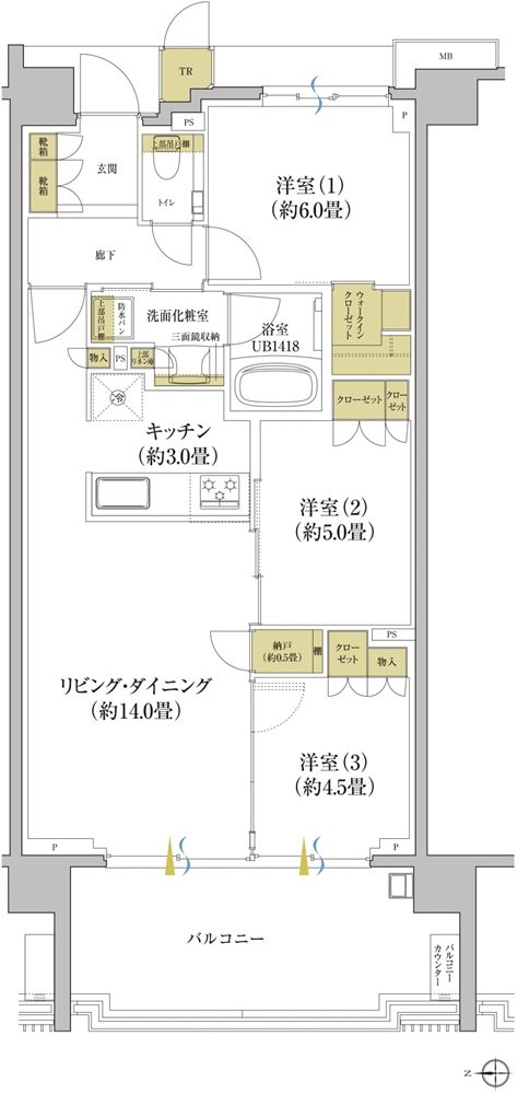 プラウド府中晴見町 間取り B type