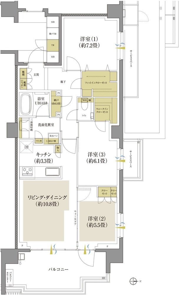 プラウド府中晴見町 間取り K type