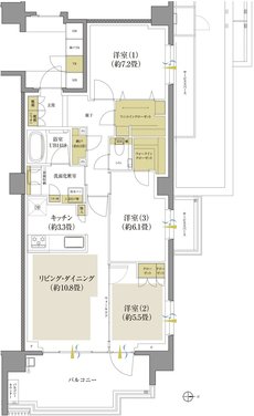 プラウド府中晴見町 間取り K type