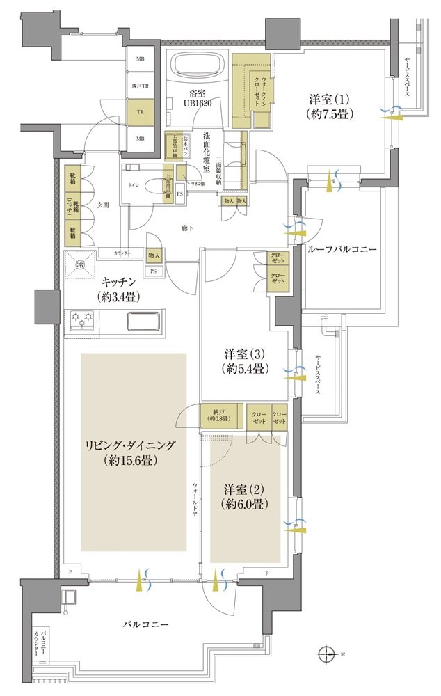 プラウド府中晴見町 間取り Kr type