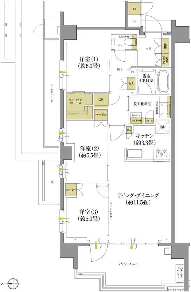 プラウド府中晴見町 間取り A type