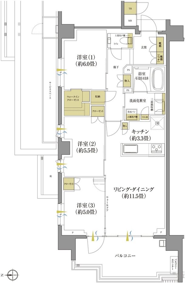 プラウド府中晴見町 間取り A type
