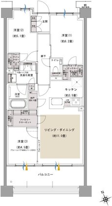 プラウド川崎矢向 間取り D4 type