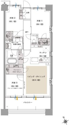 プラウド川崎矢向 間取り D5 type