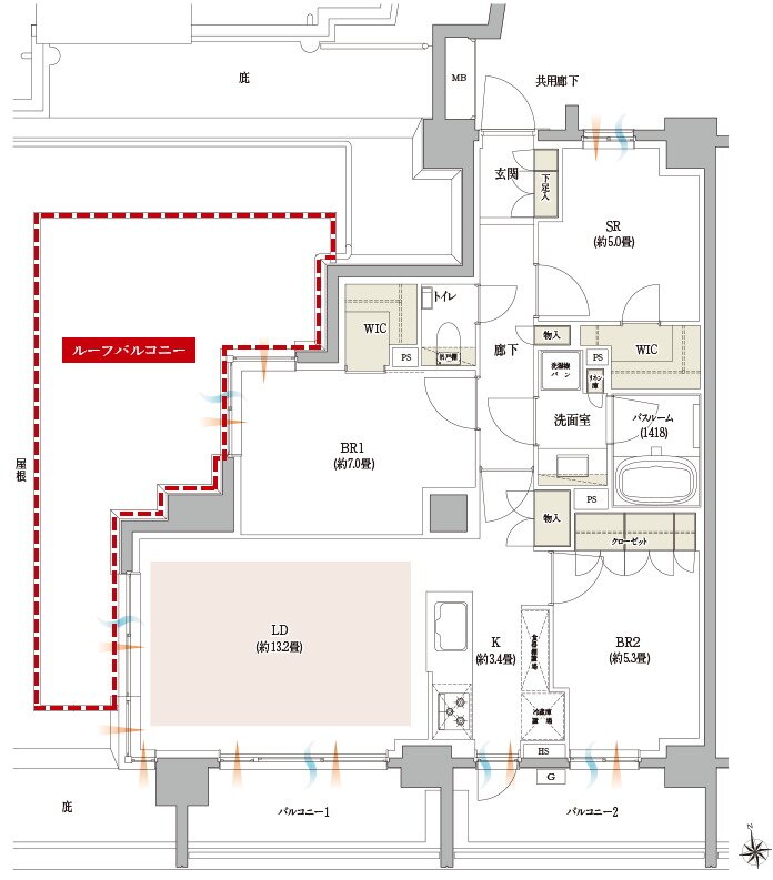 イノバス西荻窪 間取り Srタイプ