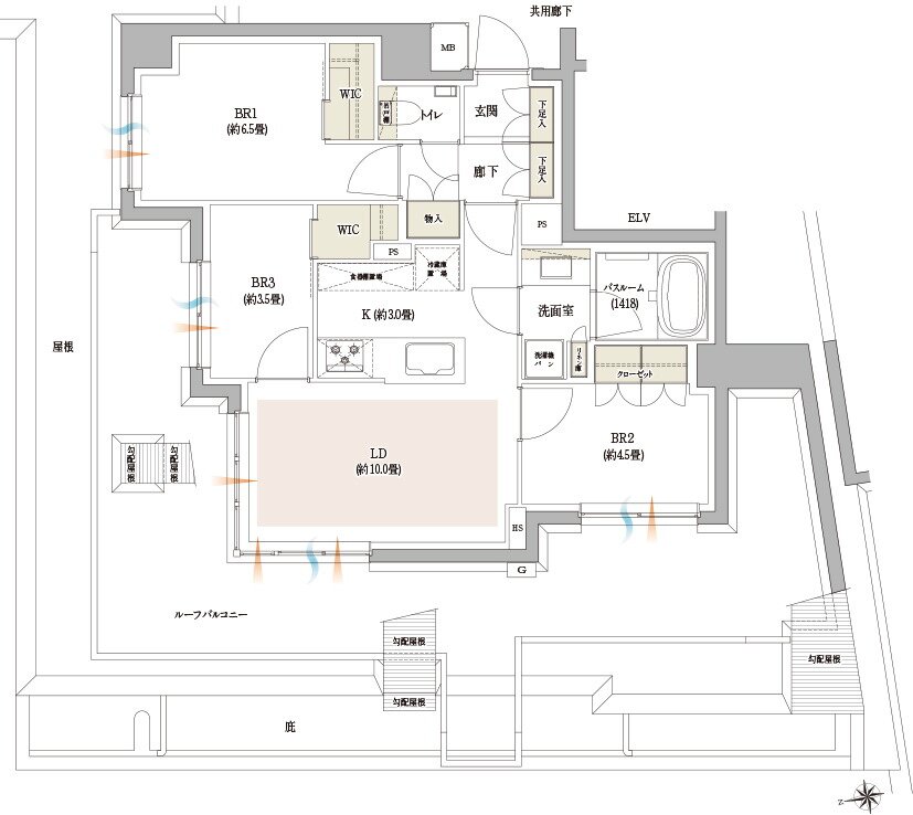イノバス西荻窪 間取り Qrタイプ