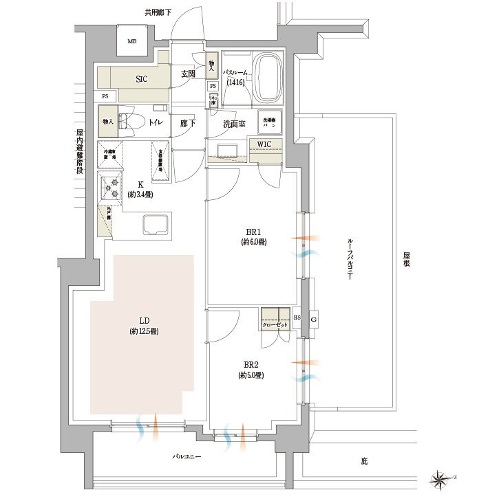 イノバス西荻窪 間取り Rrタイプ