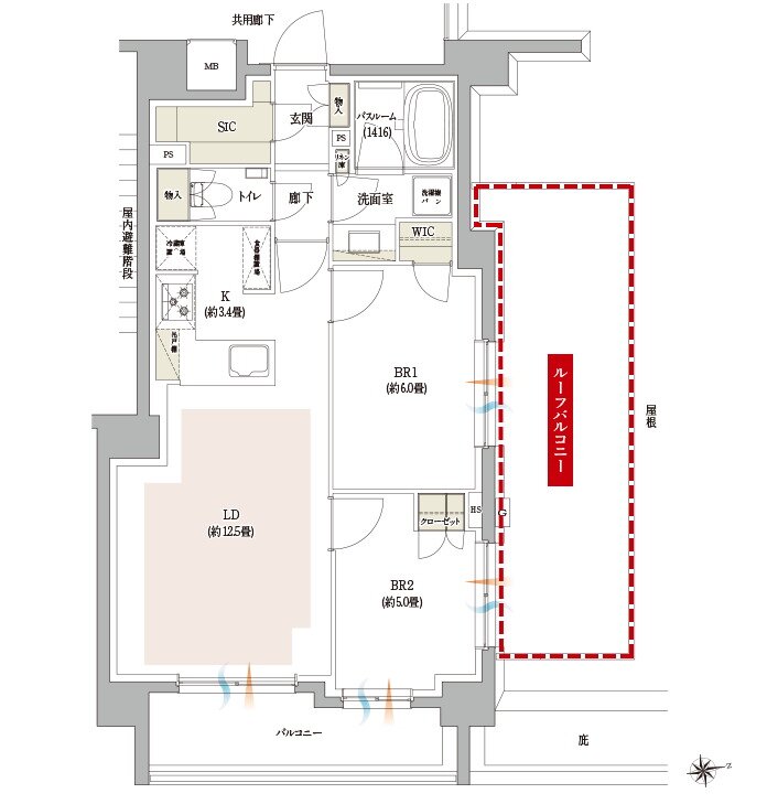 イノバス西荻窪 間取り Rrタイプ