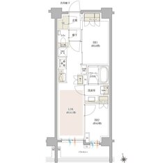 イノバス西荻窪 間取り F3タイプ