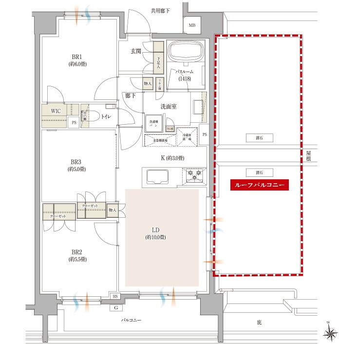 イノバス西荻窪 間取り Irタイプ