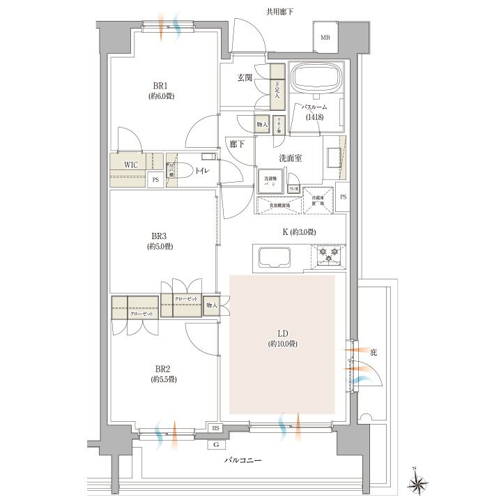 イノバス西荻窪 間取り I3タイプ