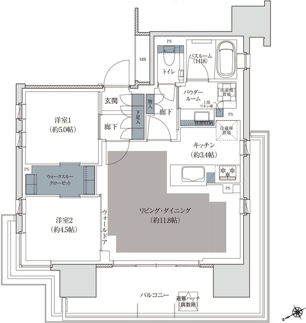 プレミスト立川 間取り A type
