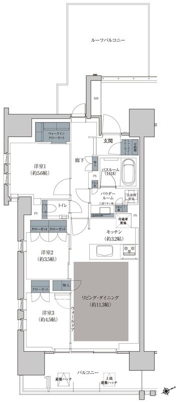 プレミスト立川 間取り B2 type