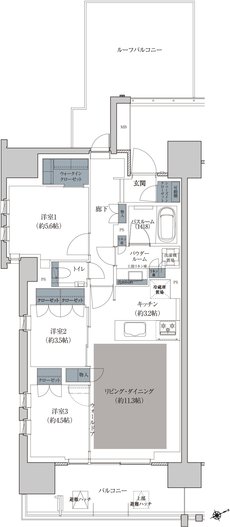 プレミスト立川 間取り B2 type