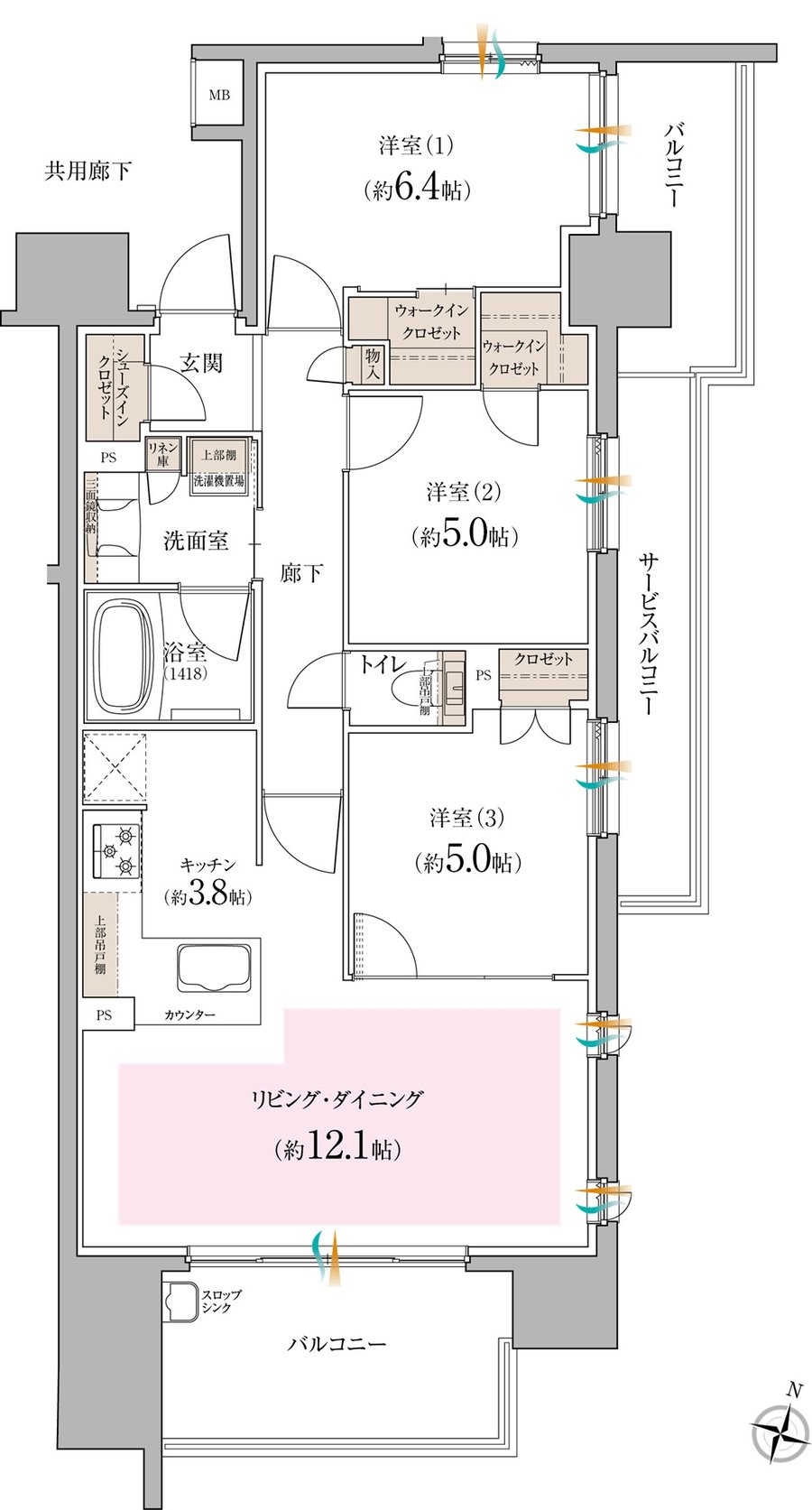 メイツ春日井 間取り C type