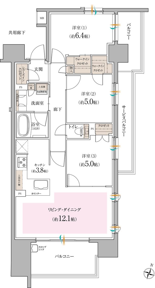 メイツ春日井 間取り C type