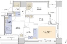 プラウド神戸トアロード 間取り D type メニュープラン2