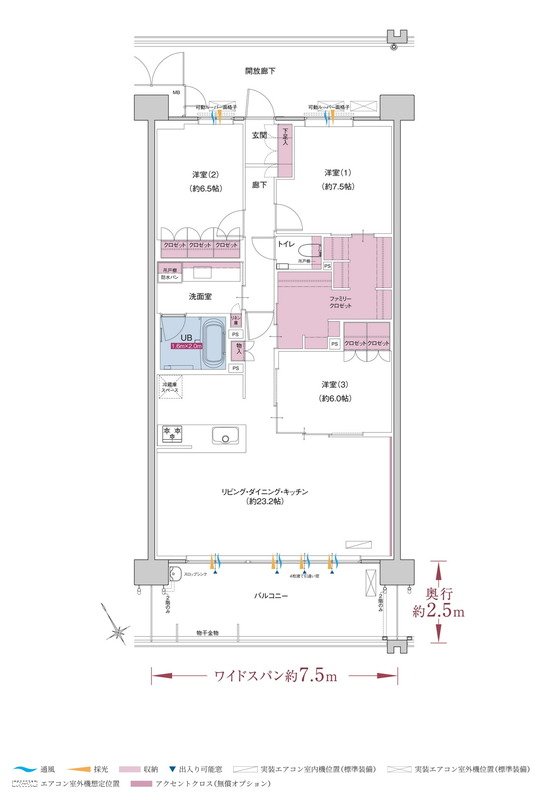 ポレスター自治医大ガーデンヴィラ 間取り Dタイプ