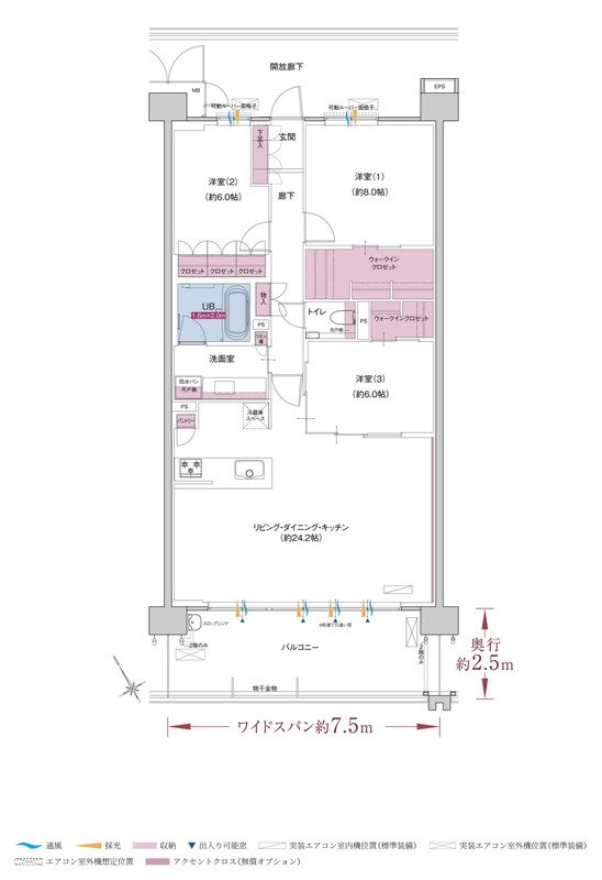 ポレスター自治医大ガーデンヴィラ 間取り Fタイプ