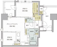 クレアホームズ道後西 ザ・レジデンス 間取り Aタイプ