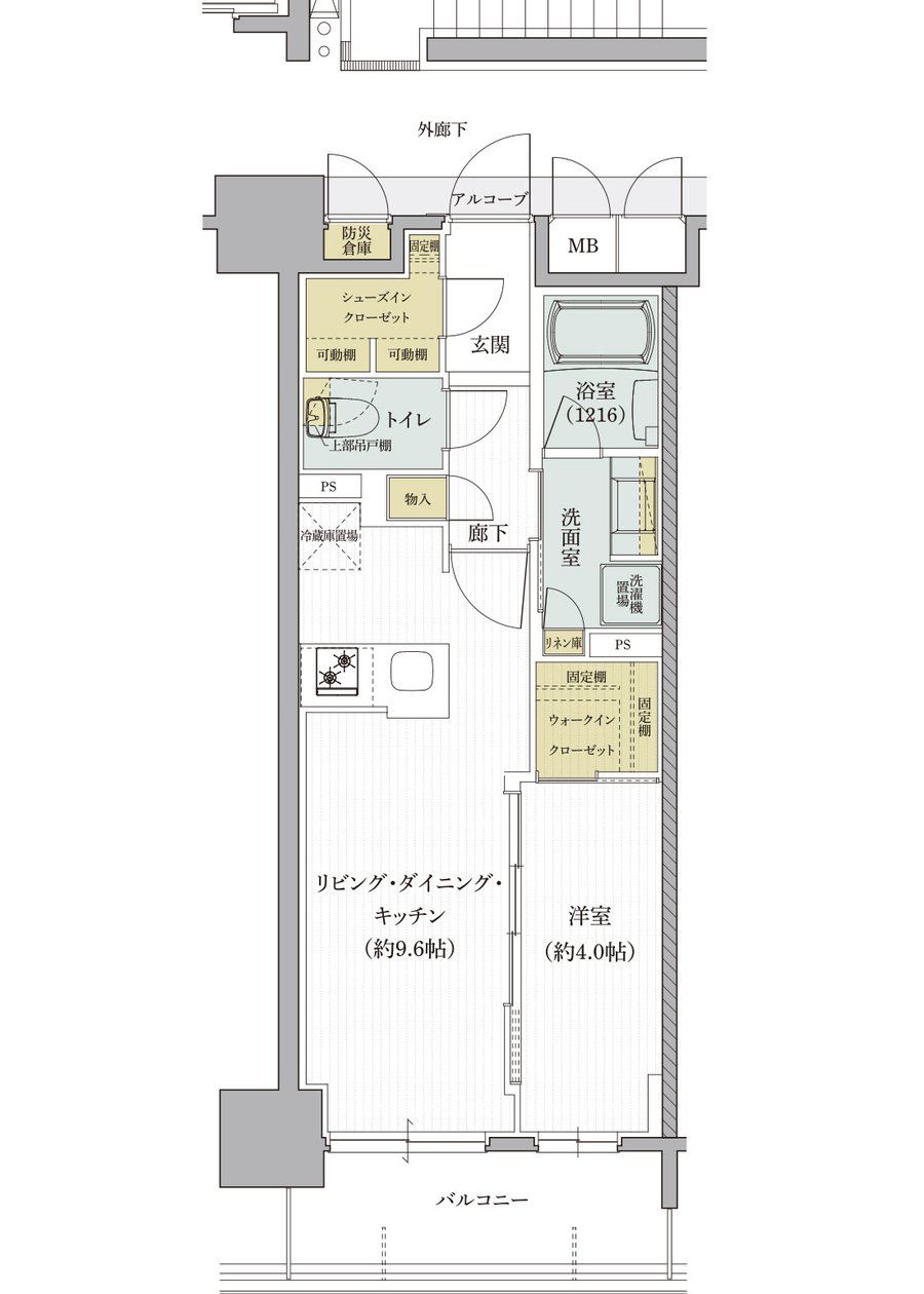 クレアホームズ道後西 ザ・レジデンス 間取り Dタイプ