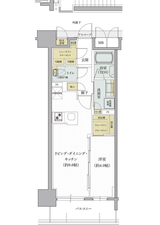 クレアホームズ道後西 ザ・レジデンス 間取り Dタイプ