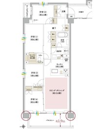 ブランシエラ武蔵中原 間取り Aタイプ