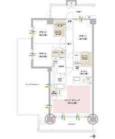 ブランシエラ武蔵中原 間取り Mrタイプ