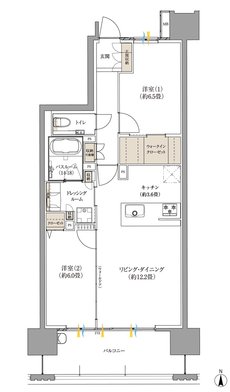 サーパス大分金池 間取り Bタイプ