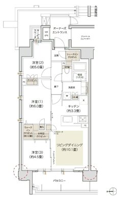 デュオヒルズ御器所 間取り A2タイプ(先着順)