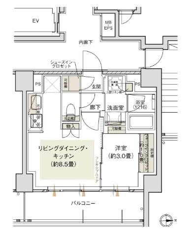 デュオヒルズ御器所 間取り Dタイプ(先着順)