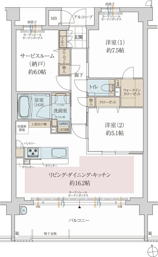 京都・四季の奥座敷プロジェクト 間取り D type