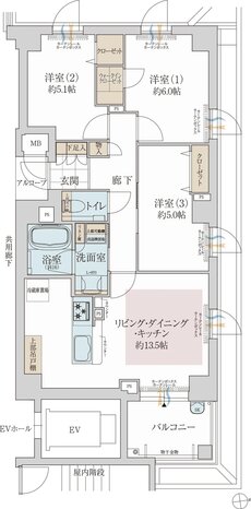 京都・四季の奥座敷プロジェクト 間取り F type