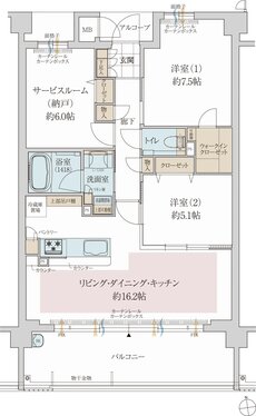 京都・四季の奥座敷プロジェクト 間取り Dh type