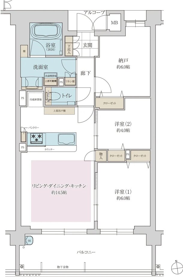京都・四季の奥座敷プロジェクト 間取り B type