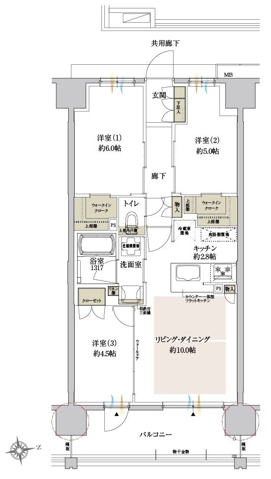 サンクレイドル岸和田春木 間取り E type