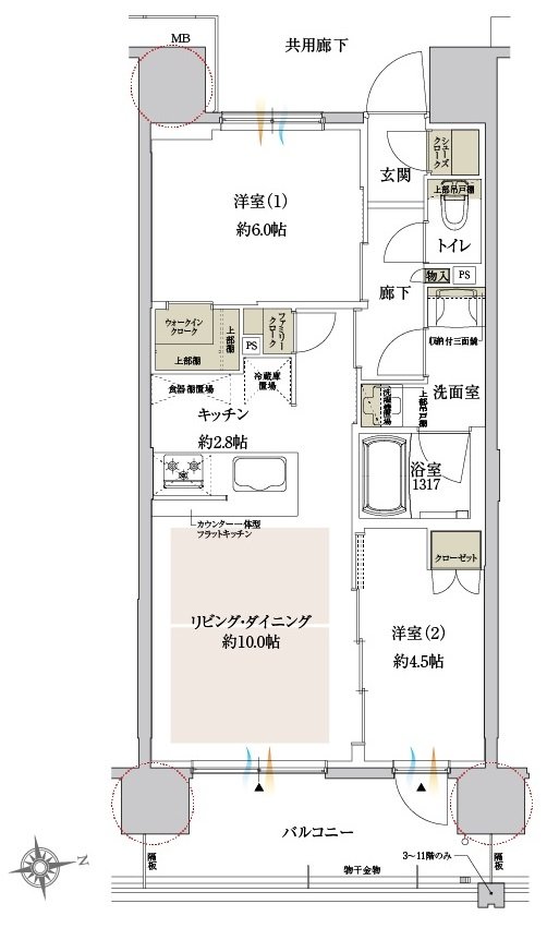 サンクレイドル岸和田春木 間取り B type