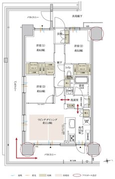 サンクレイドル岸和田春木 間取り A type