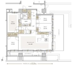 リビオ西新二丁目 間取り Lタイプ