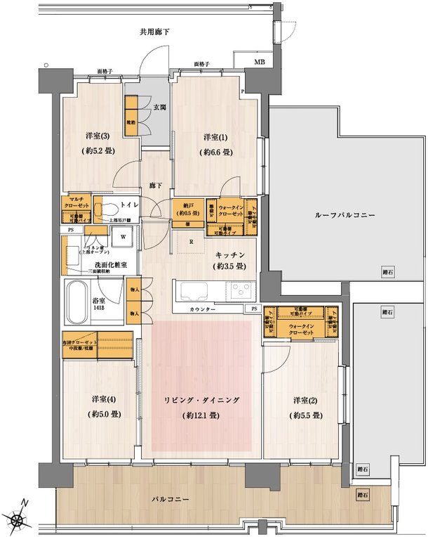 オハナ 松戸ガーデニア 間取り Or type