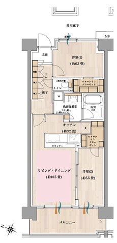 オハナ 松戸ガーデニア 間取り G type
