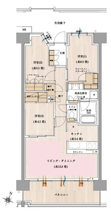 オハナ 松戸ガーデニア 間取り L type
