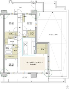 デュオヒルズ刈谷 間取り Irタイプ(2期1次以降)