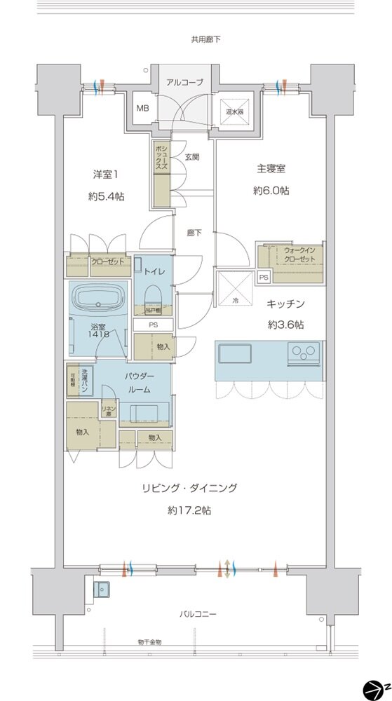 グランドオーク帯山 間取り Ctype (Menu)