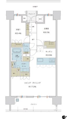 グランドオーク帯山 間取り Ctype (Menu)